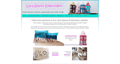 Desktop Screenshot of larasparks-embroidery.co.uk
