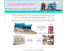 Tablet Screenshot of larasparks-embroidery.co.uk